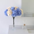 thumbnail image 6 of 10 Pcs Blush Hydrangea Silk Fake Flowers, Full Artificial Flowers Heads with Stems for DIY Home Wedding Bridal Shower Baby Shower Shop Party Decor, 6 of 8