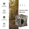 thumbnail image 5 of Topcobe 3 Person Portable Pop-Up Ground Hunting Blind with Tie, Outdoor Camping Hiking Tent, 5 of 10
