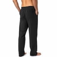 thumbnail image 4 of Mgmyaa Men's Stretchy Yoga Jogger Pants With Drawstring Elastic Waist Regular Fit Full Length Soft For Exercise Daily Wear, 4 of 8