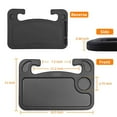 WSBArt Car Steering Wheel Tray Laptop Table, Car Stand Trays for Eating