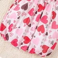 thumbnail image 5 of Girls Summer Bubble Dresses Toddler Baby Chiffon Floral Smocked Dress Sleeveless Ruffle Cute Vacation Dresses Red, 12 Months, 5 of 7