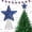 F002- Style B, variant on Tree Star Topper, Christmas Decorations - Christmas Decor, Red White and Blue Decorations, Star Glitter, Foam Body, 4Th of July Decoration, Holiday Displays, 12 In, 1 Pc