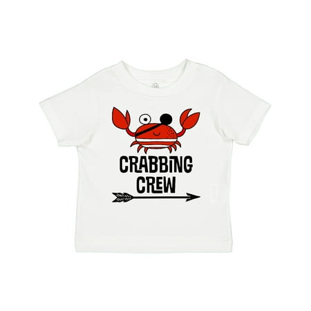 

Inktastic Crabbing Crew Crab Lover Gift Toddler Boy or Toddler Girl T-Shirt