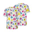 thumbnail image 6 of Rocae Doodle Fruits for Breathable Men's Baseball T-Shirt Fashionable Casual Baseball Jersey, Moisture-wicking Sportswear XX-Large, 6 of 9