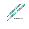 thumbnail image 3 of INSPIRE CHIC Leopard Shoelaces Multicolor Tie Dye Gradient Shoelace Flat Shoe Strings for Sports Sneakers 2 Pairs Dark Green 160cm/63.0", 3 of 5