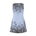 thumbnail image 4 of JULMCOMO Sexy Summer Dresses for Women 2024 Vacation Beach Beach Cover Ups Sleeveless Casual Dresses Plus Size Loose Tank Dresses Light Blue S, 4 of 6