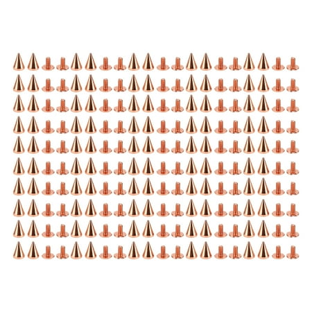 

Spiked Cone Spike Stud Metal Rivet Spikes Screw Back Rose Gold For Shoes 7x10mm
