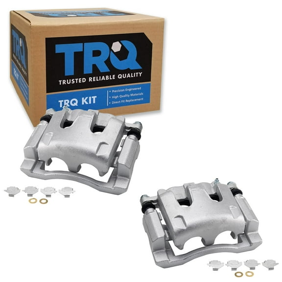 TRQ Rear Brake Caliper Set Compatible with 2005-2012 Ford F-350 Super Duty 2011-2012 F-450 Super Duty