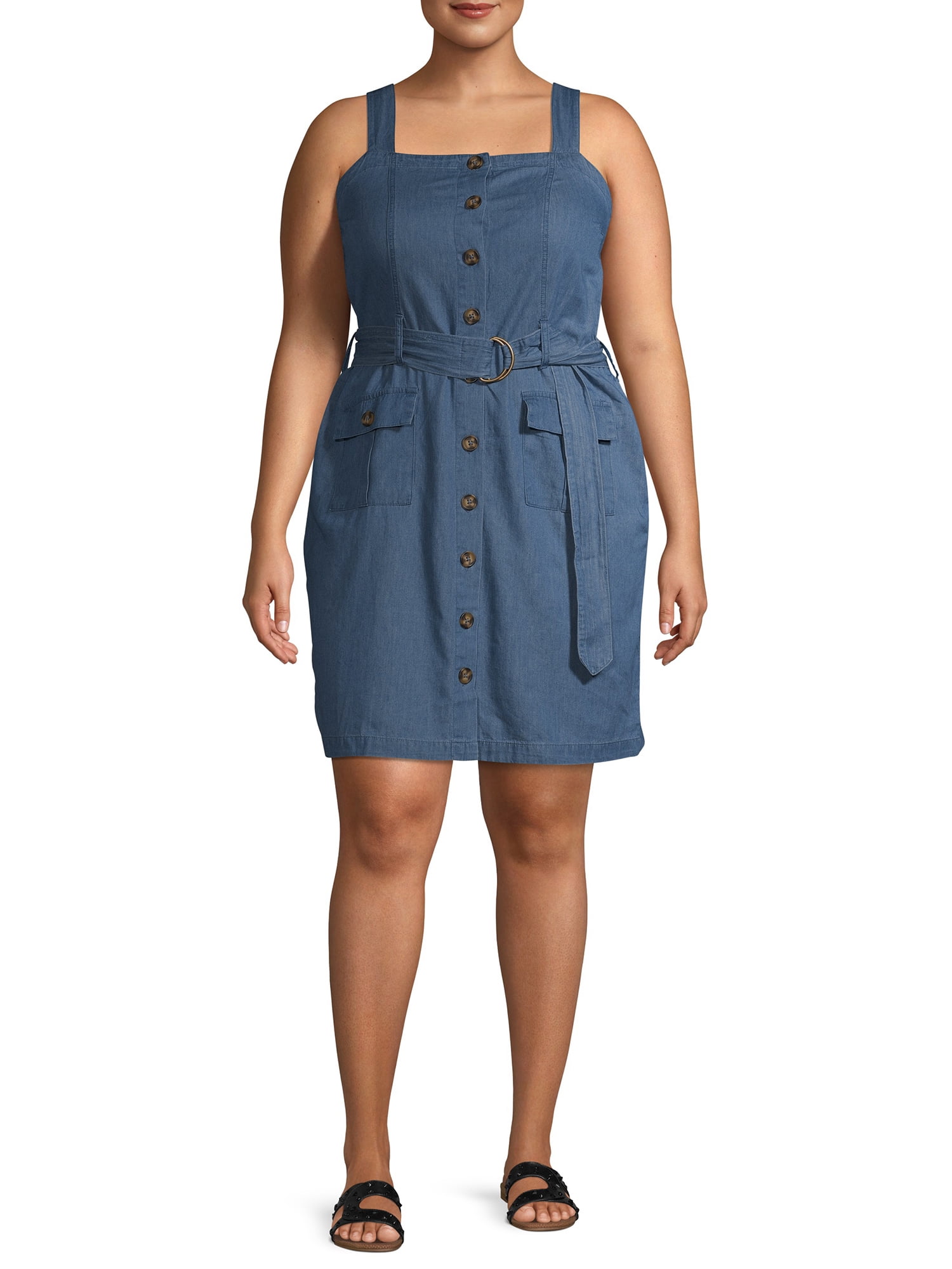 derek heart denim dress