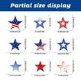 thumbnail image 3 of Meitianfacai 1 Pack Patriotic Independence Day Stickers for Window - USA Flag Themed Wall Decals for Kids Room, Car, Laptop, Party Decor, 3 of 8