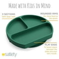 thumbnail image 5 of Toddler Plates Suction Plates for Baby Silicone Baby Plates 100% Food-Grade Silicone, First Stage toddler plate With Suction Feeding Supplies for Kids, Microwave & Dishwasher Safe Green, 5 of 7