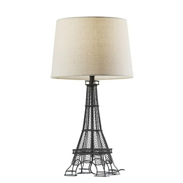 Watch Hill 26 Ilene Ceramic Linen Shade Table Lamp H X 13 W D Com Ilene Ceramic Linen Shade Table Lamp, Clear Crystal Diamante Led Eiffel Tower Floor Lamp