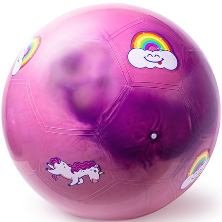 Good Banana: Unicorn - Giant Inflatable Soccer Ball  Mega Sized: Approx 24 Inches  Includes Hand Pump  Ages 3+
