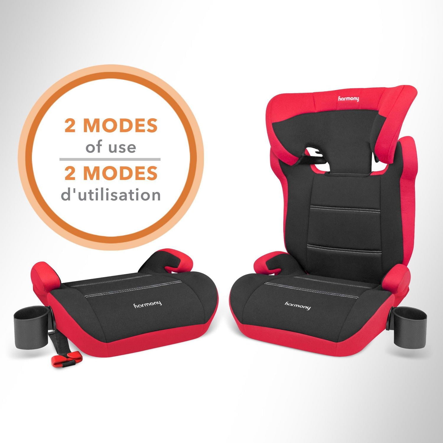 Dreamtime MAX 2-in-1 Comfort Booster Car Seat - Red or Grey
