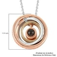 thumbnail image 6 of Set of 5 Pendant Necklace for Women Jewelry for Women White Glass Hidden Message I Love on Magnifying Size 20" Birthday Christmas Gifts, 6 of 6