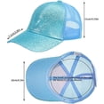 thumbnail image 7 of LINLIN Baseball Hats Cap for Women, Fashion Diamond-Studded Baseball Cap Personality Rhinestone Mesh Cap Outdoor Sun Shade Cap, 7 of 7
