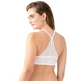 thumbnail image 2 of b.tempt'd by Wacoal Women's Inspired Eyelet Front Close Racerback T-Shirt Bra, White, 34DD, 2 of 3