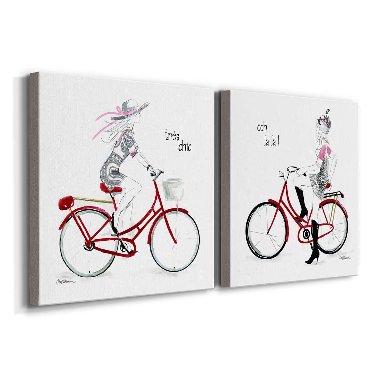 Lush Palm I - Premium Gallery Wrapped Canvas - Ready to Hang Set of 2 - 40 x 40 Each