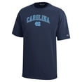 thumbnail image 2 of Youth Champion Navy North Carolina Tar Heels Arch Over Logo T-Shirt, 2 of 3