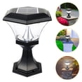 thumbnail image 2 of Garden Post Light Black Solar Power Waterproof for Yard Pathway 1Pcs 11x7.7in, 2 of 8
