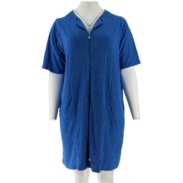 Stan Herman Stan Herman Baby Terry BreakAway Short Zip Robe Women's