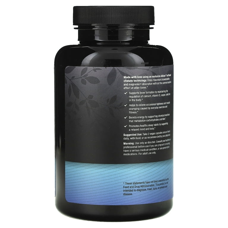 Nested Naturals Magnesium Glycinate 200mg - Pure High Absorbing