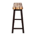 thumbnail image 3 of Amber Counter Height Bench-33 Inch Natural Brown Seat-Espresso Brown, 3 of 5