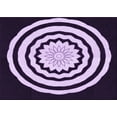 thumbnail image 1 of Ahgly Company Indoor Rectangle Patterned Bright Lilac Purple Area Rugs, 4' x 6', 1 of 6