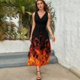 thumbnail image 5 of Robe Sans Manches Flames Of Fury pour Femmes Robes de Soirée 2024, 5 of 5