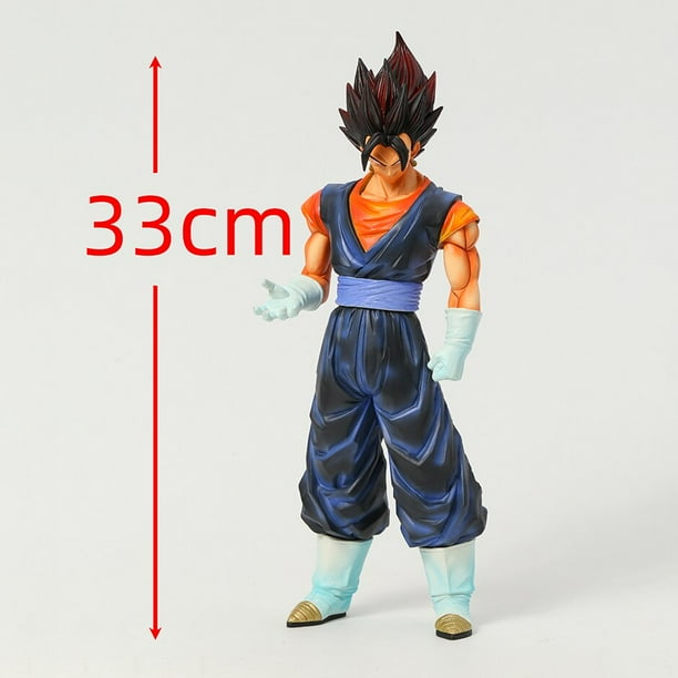 Figura de acción de Dragon Ball de 33cm Super Saiyan God Vegetto figura de acción de PVC juguete coleccionable para regalo de niñosnegro sin caja zhangmengya unisex