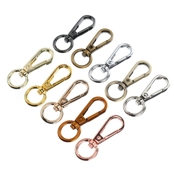 10 Pcs Key Fob Key Ring Clasp Luggage Accessories Keychain Accessories Luggage Buckle Alloy Buckle Travel