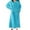 Sky Blue, variant on Aobny Flannel Chemise Women's Plus Jacquard Blue Night Gowns Long Long Sleeve Crew Neck Lightweight Summer Pajamas,140