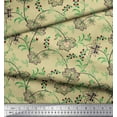 thumbnail image 3 of Soimoi Feuilles de Popeline de Coton & Imprimé Artistique Floral Yard 56 Pouces de Large, 3 of 5