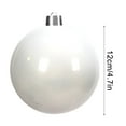 thumbnail image 3 of Glitter Christmas Ornaments 1PC，Hanging Plastic BallsShatterproof Decorative Spheres for Festive Tree Decorating and Holiday Displays(White), 3 of 9