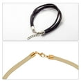 thumbnail image 6 of Uxcell 20 Sets Leather Cord End Caps Fit 3.3mm Cords, Light Golden, 6 of 7