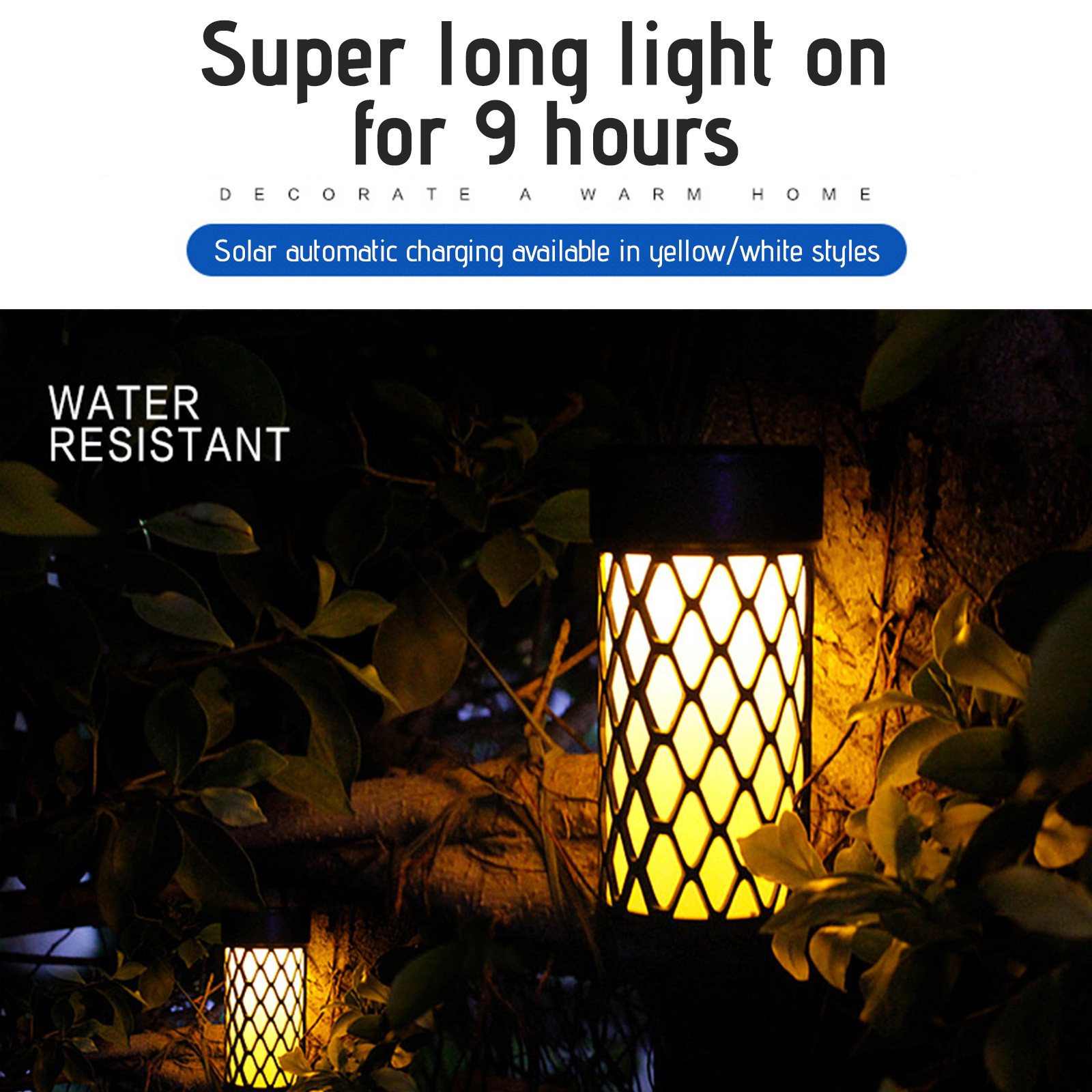 Dvumao Kitchen Accessories, Solar Light Outdoor Solar Lights Outdoor IP65, Wireless Solar Flooding Light For Porch Garden Patio Drive-way Pathways, Women Gifts