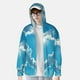 thumbnail image 2 of Balery Heart Shaped Cloud Sudadera ligera de manga larga con capucha y protección solar UPF 50+ para hombre y mujer, ideal para pesca y running-Large, 2 of 7