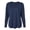 Denim, variant on LAT Women’s Heavyweight Long Sleeve T-Shirt 100% Ring-Spun Cotton Crewneck Relaxed Casual Tee (Heather+Denim 2 Pack, 2XL)
