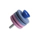 thumbnail image 2 of Riwesomey Cortadora de césped, taladro rotativo resistente al desgaste, piezas de repuesto de doble capa, accesorios para cortacésped, Jardín y Patio Rosado azul 4 capas, 2 of 6