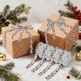 thumbnail image 7 of 5 Rolls Christmas Ribbon 1.5 inch Wide Decorative Ribbon for Gift Wrapping and Holiday Decorations Red Roses and Cherries, 7 of 7