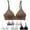 Neutrals 1, variant on Lightly Padded Bras for Girls, Teens and Petite Women, Solids and Prints, 32A, 6 Pack