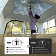 thumbnail image 2 of REDCAMP Camping Inner Tent for Pop-Up Canopy, Cube Tent Converts 10' x 10' Straight-Leg Canopy into Camping Tent, Fully Vented Roof, Fits 4–6 Persons, Khaki (Frame/Shelter Not Included), 2 of 10