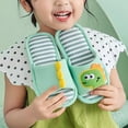 thumbnail image 4 of LNMQLPDBS Slippers for Girls Soft Sole Open Toe Cartoon Dinosaur Pattern House Slippers Flat Comfort Slip Indoor House Slippers for Kids Anti-Slip Casual Daily Shoes C 3.5-4 Years, 4 of 5