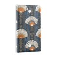thumbnail image 2 of Yayeee Blank Wall Plate Cover 1-Gang 4.5"x2.7" Home Unused Decorative Outlet, Orange Elegant Geometric, 2 of 7