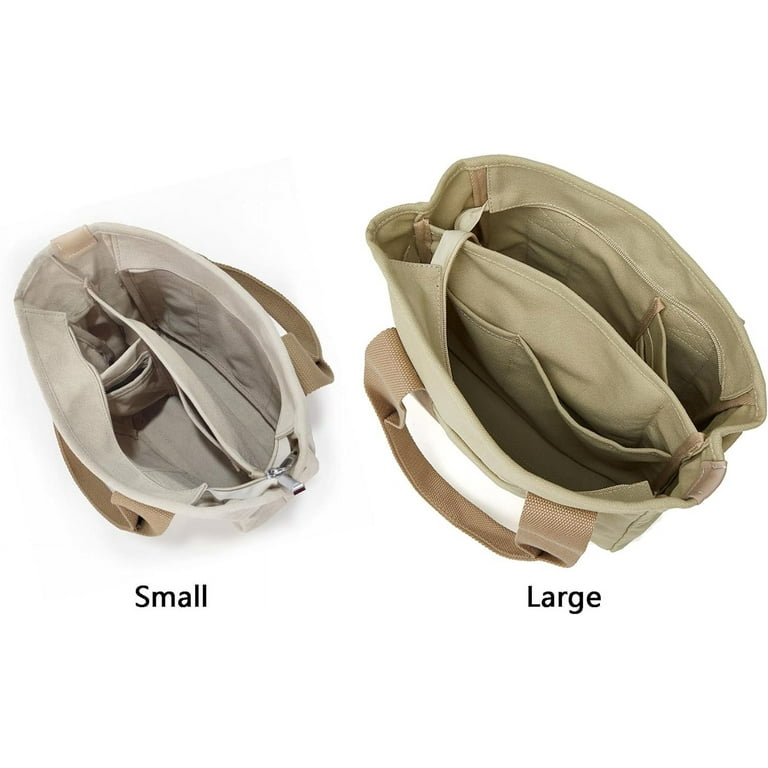 Small Tote Bag with Zipper Tote Bag for Women Canvas
