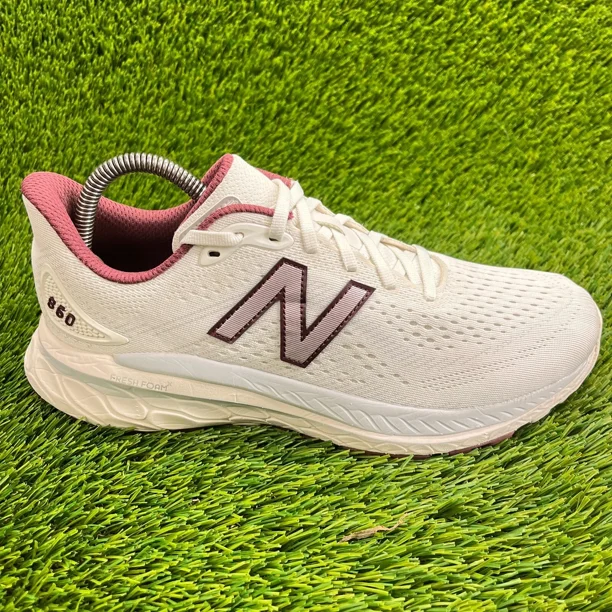 New Balance Fresh Foam X 860v13 Mens Size 8 White Athletic Running Shoes Sneaker