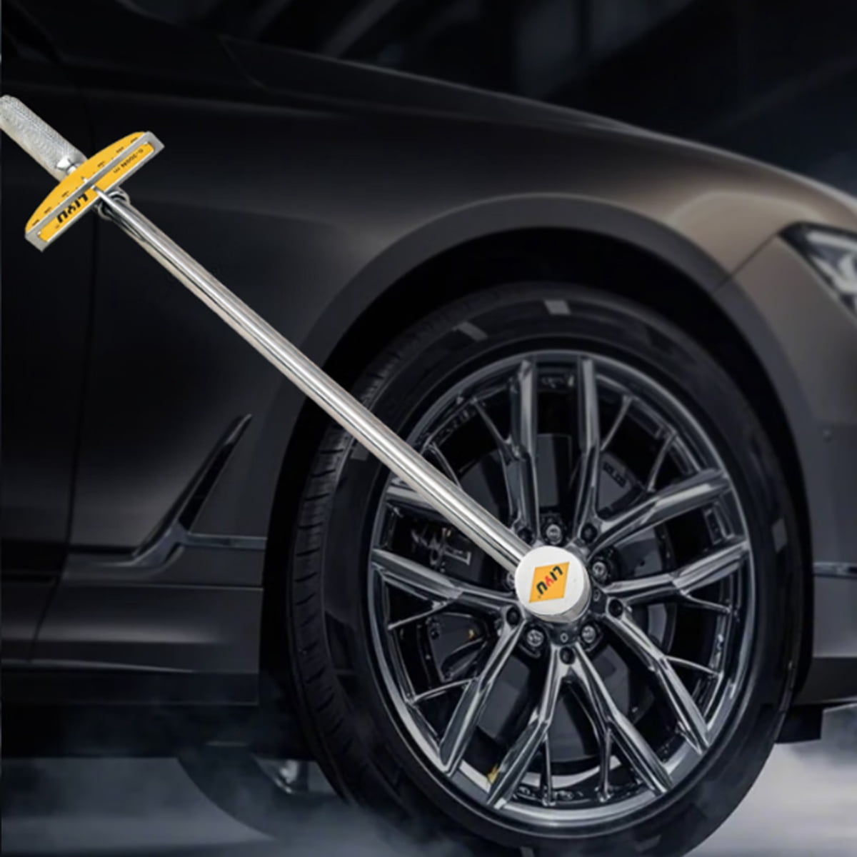 LIYU Beam Style Torque Wrench, 1/2 Inch Drive 0-300 Nm High Precision Analog Pointer Socket Torque Wrench, 48.7cm Long Alloy Steel Torque Tool for Automotive Tire Motorcycle Mechanical Repair