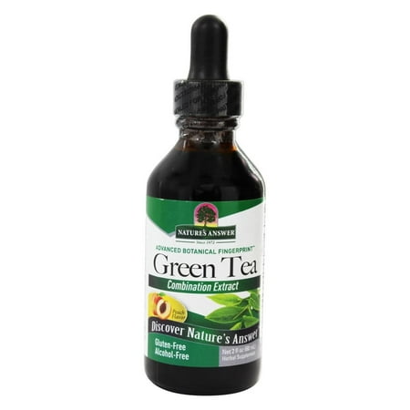 Nature's Answer Super Green Tea Alcohol-Free Extract Peach, 2 fl oz.