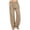 #184-Khaki, variant on Roncen Womens Cotton Linen Palazzo Pants Solid Summer Linen Pants Elastic Waist Casual Wide Leg Trousers with Pockets