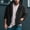 Black, variant on Dpytoraw Men's Casual Autumn/winter Hooded Zipper Long Sleeved Pocket Jacket Loose Warm Everyday Trench Coat